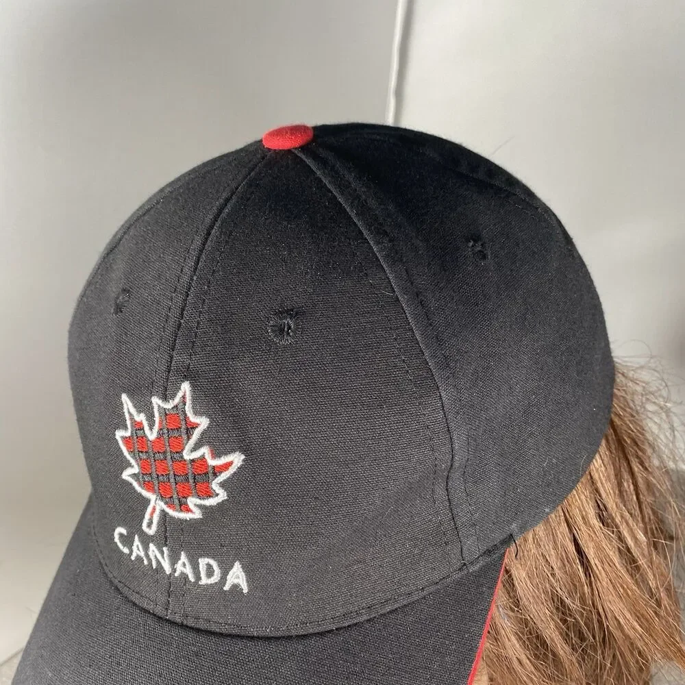 Canada Dad Hat Embroidered Canadian Maple Leaf Cap Unisex Adult Strapback